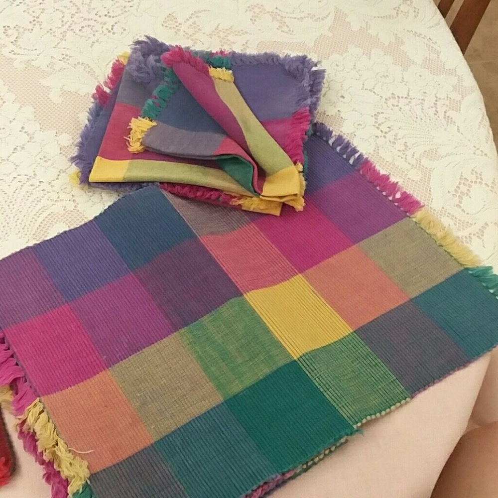 Placemat and napkin
